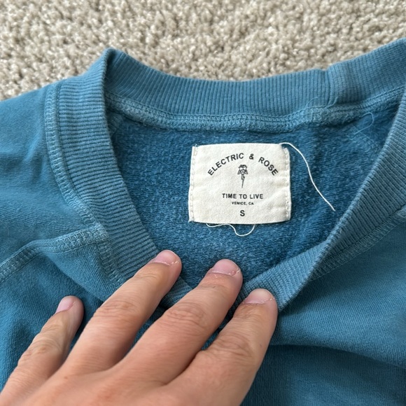 ELECTRIC & ROSE Blue Pink Tie Dye Sweatshirt and Jogger SET XS/S - Picture 3 of 3